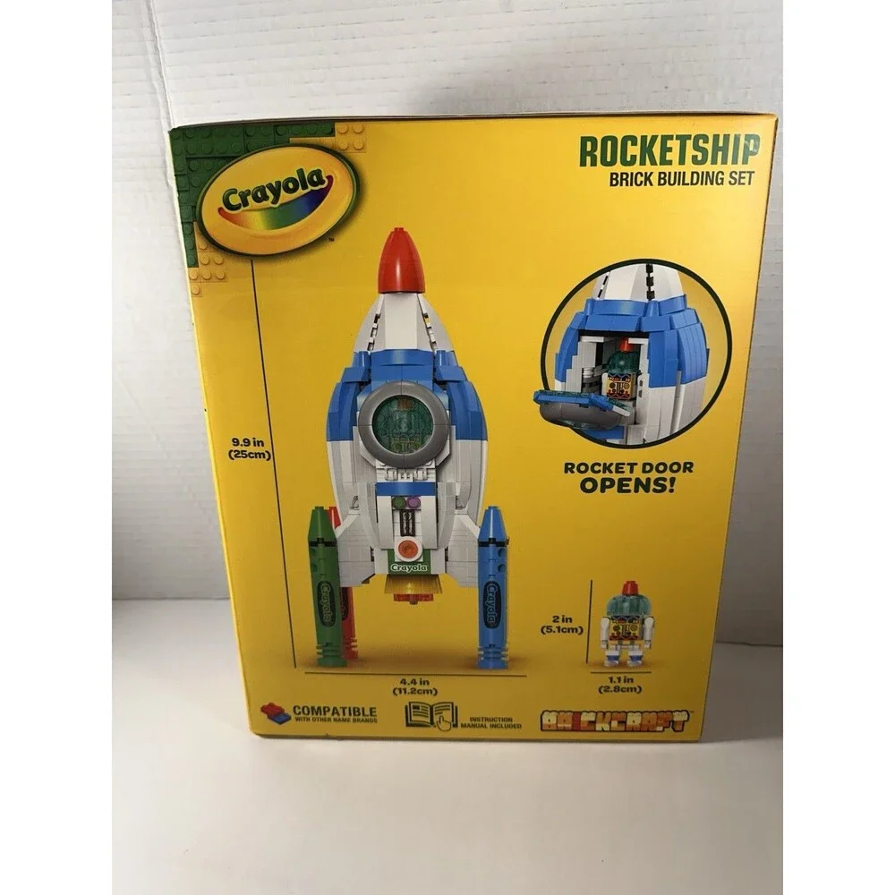 Crayola Rocketship Brick Building Set ( Brickcraft )
